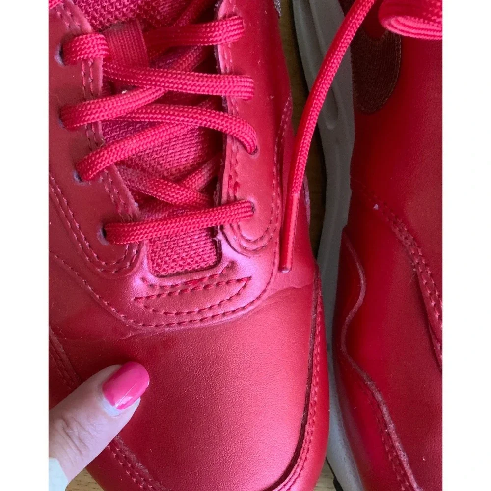Nike Air Max 1 University Red Metallic Gold Sequin Women's‎ Sneakers Size 8 US